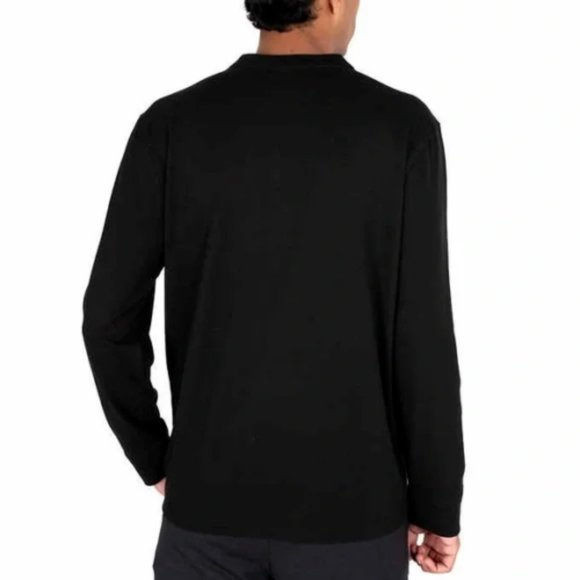 NEW Wrangler 2 Pack Long Sleeve solid layering tees Front chest pocket Shirt Top - Picture 4 of 5